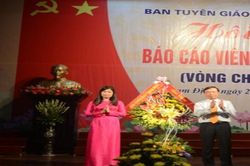 Nam Định: 100% báo cáo viên cấp tỉnh có trình độ đại học