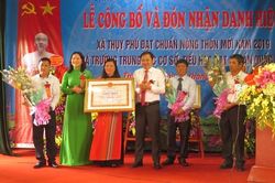 Thụy Phú đón nhận xã đạt chuẩn nông thôn mới