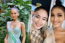 Hoa hậu Chuyển giới Nong Poy mặt mộc vẫn xinh rạng ngời, fan hy vọng Hoài Sa được 'truyền may mắn'