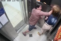 Xử phạt người đàn ông đánh bạn gái trong thang máy