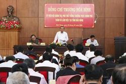 Phó thủ tướng Thường trực Trương Hòa Bình làm việc tại Đắk Nông