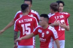 Công Phượng sút xa tung lưới CLB Hà Nội