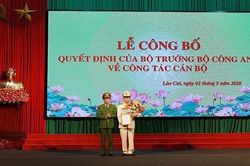 Bổ nhiệm Giám đốc Công an tỉnh Lào Cai