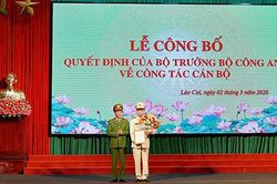 Bộ Công an bổ nhiệm Giám đốc Công an tỉnh Lào Cai