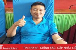Bí thư đoàn xã ở Đức Thọ 16 lần hiến máu nhân đạo