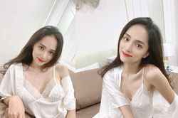 Hương Giang khoe vòng 1 hờ hững qua lớp váy ngủ mỏng manh khiến bao ánh nhìn thổn thức