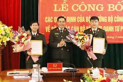 Bổ nhiệm Thủ trưởng Cơ quan Cảnh sát điều tra và An ninh điều tra Công an Hà Tĩnh
