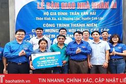 Đoàn thanh niên doanh nghiệp Hà Tĩnh hỗ trợ xây nhà cho hộ nghèo