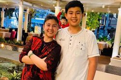 Con trai Phước Sang - Kim Thư cao nổi bật ở tuổi 13