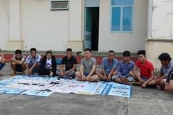 Phá sòng bạc quy mô lớn vùng giáp biên
