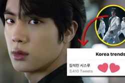 Áo sơ mi 'xuyên thấu' của Jin trong MV 'Black Swan' đang tạo 'trend'