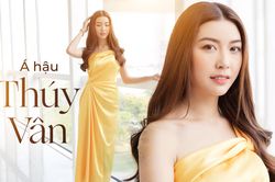 Á hậu Thúy Vân 'gây mê' với váy lệch vai, khoe nhan sắc đẳng cấp nữ thần