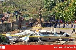 Trực thăng chở quan chức cảnh sát Philippines bốc cháy khi cất cánh