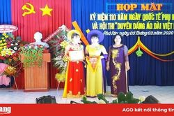 Phú Tân tổ chức hội thi 'Duyên dáng áo dài Việt Nam'