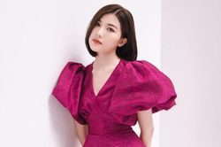 Tiểu tam' Lương Thanh đẹp thanh lịch với váy bồng vai