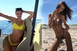 Style đồ tắm bé xíu, khoét sâu của Kendall Jenner - Emily Ratajkowski khiến mày râu 'rụng tim'