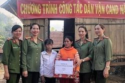 Lan tỏa lòng nhân ái của Phụ nữ Công an