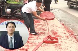 Đốt pháo đỏ đường trong đám cưới ở Hà Nội: Đề nghị làm rõ đồng phạm