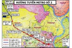 Khẩn trương giải phóng mặt bằng tuyến metro số 2 Bến Thành - Tham Lương