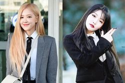 Rosé, Hwasa ra dáng giám đốc giàu có nhờ diện suit và đeo cà vạt