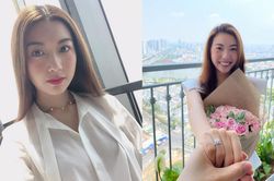 Thúy Vân khoe nhẫn cầu hôn, dàn sao Việt chúc mừng sắp lên xe hoa