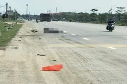 Bị xe tải cán, hai mẹ con tử vong trên đường về quê
