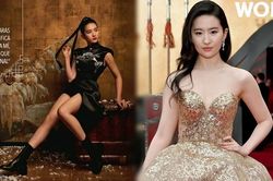 Lưu Diệc Phi diện đầm cánh phượng cúp ngực bồng bềnh như công chúa