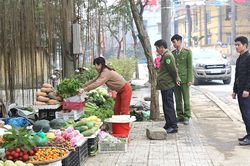 Lập lại trật tự hành lang ATGT ở Thanh Ba