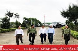Giám đốc Công an tỉnh kiểm tra tình hình ANTT trên địa bàn huyện Kỳ Anh