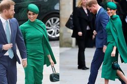 Meghan Markle diện đồ xanh kín mít thế mà vẫn bị lộ 'khuyết điểm' khi đến nơi tôn nghiêm