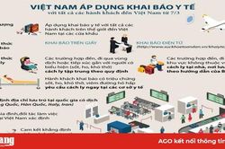 Tất cả hành khách đến Việt Nam phải khai báo y tế