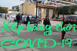 Xếp hàng thời dịch COVID-19 tại Italy: Khách đứng cách nhau cả mét