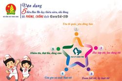 Thú vị thiếu nhi vận dụng '5 điều Bác Hồ dạy' phòng chống Covid -19