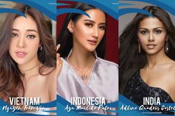 'Tam giác vàng' châu Á ở Miss Universe 2020: Khánh Vân best body, Ấn Độ best face, Indonesia catwalk điệu nghệ