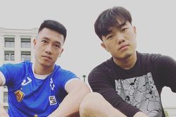 Xuân Trường, Huy Hùng tập luyện ở PVF