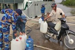 Hàng nghìn mét khối nước ngọt đến với nhân dân Bến Tre