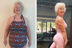 Sốc rớt hàm với cụ bà 73 tuổi tập gym giảm 20 kg trong sáu tháng