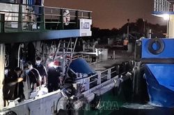 Tìm thấy thi thể thuyền viên mất tích trong vụ cháy tàu chở dầu trên sông Đồng Nai