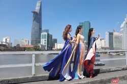 Nhóm Phù sa, diễn viên điện ảnh Đinh Y Nhung lộng lẫy trong áo dài