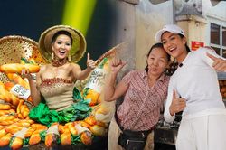 Làm Vlog ăn bánh mì, H'Hen Niê được khen: 'Con đẹp như hoa hậu, không cần thi cũng dư đậu'
