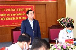 Bí thư Thành ủy Vương Đình Huệ: Mê Linh phải đoàn kết, chọn người xứng đáng để gánh vác việc chung