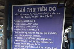 Bất thường bến đò tăng giá trong khi đang xây dựng cầu