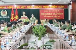 Đoàn công tác Bộ Công an làm việc với Công an tỉnh Điện Biên