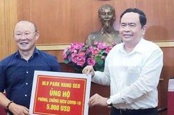 HLV Park Hang Seo ủng hộ 5.000 USD cho 'Quỹ phòng chống dịch Covid-19'