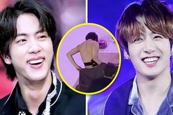 Jin nói lên nỗi lòng của ARMY khi nhìn thấy Jungkook thay áo trên phim trường