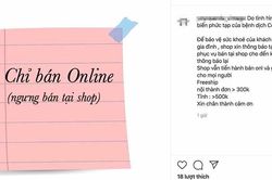 Shop thời trang cửa đóng then cài, kéo khách mua online