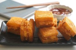 Tôm chiên sandwich, món mới ngon khác lạ cho bữa sáng