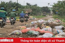 Xã Thanh Thủy (Tĩnh Gia): Rác thải 'bủa vây' đường liên xã