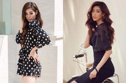 Muốn diện váy chấm bi mà không sợ bị già, bị sến thì cứ học Hoa hậu Khánh Vân