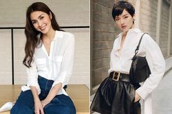 Tăng Thanh Hà, Khánh Linh và cách mặc áo sơ mi trắng đẹp mỗi ngày